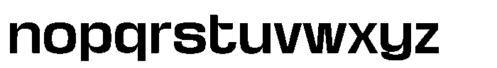 Kycron Extra Bold Font LOWERCASE