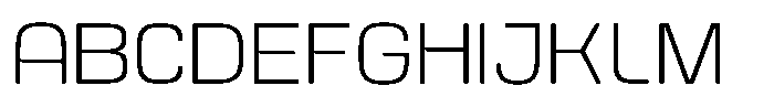 Kycron Extra Light Font UPPERCASE