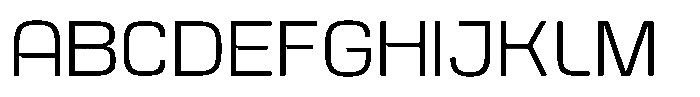 Kycron Light Font UPPERCASE