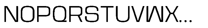 Kycron Light Font UPPERCASE