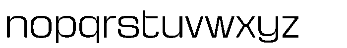 Kycron Light Font LOWERCASE