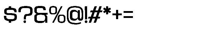 Kycron Medium Font OTHER CHARS