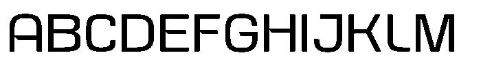 Kycron Medium Font UPPERCASE