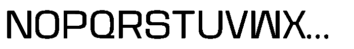 Kycron Medium Font UPPERCASE