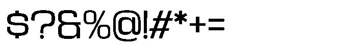 Kycron Regular Font OTHER CHARS