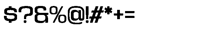 Kycron Semi Bold Font OTHER CHARS
