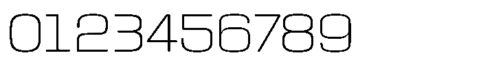 Kycron Thin Font OTHER CHARS