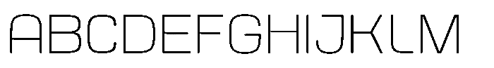 Kycron Thin Font UPPERCASE