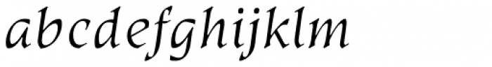 Kyiv Semi Light Half Italic Font LOWERCASE