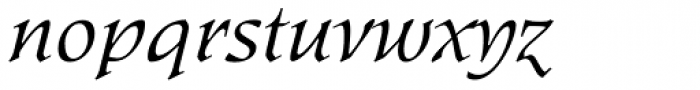 Kyiv Semi Light Italic Font LOWERCASE