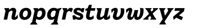 Kyle Extra Bold Italic Font LOWERCASE