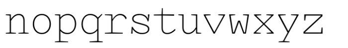 Kyle Mono Extra Light Font LOWERCASE