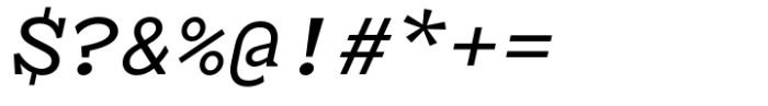 Kyle Mono Medium Italic Font OTHER CHARS