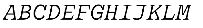 Kyle Mono Regular Italic Font UPPERCASE