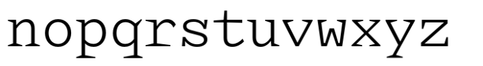 Kyle Mono Regular Font LOWERCASE