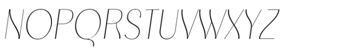 Kymer Awon Extra Light Italic Font UPPERCASE