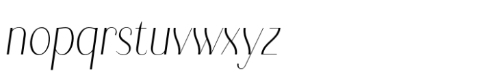 Kymer Awon Light Italic Font LOWERCASE