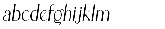 Kymer Awon Medium Italic Font LOWERCASE