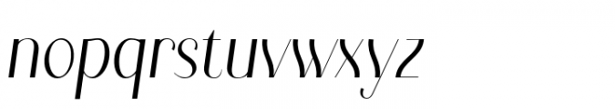 Kymer Awon Medium Italic Font LOWERCASE