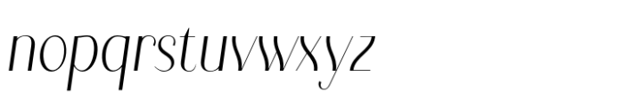 Kymer Awon Regular Italic Font LOWERCASE