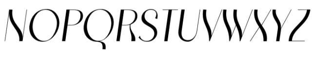 Kymer Awon Semi Bold Italic Font UPPERCASE