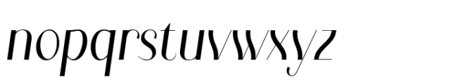 Kymer Awon Semi Bold Italic Font LOWERCASE