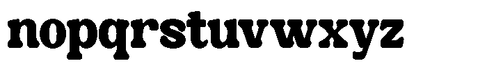 Kynelo Extra Bold Font LOWERCASE