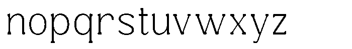 Kynelo Extra Light Font LOWERCASE