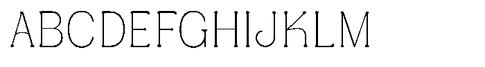 Kynelo Thin Font UPPERCASE