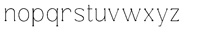 Kynelo Thin Font LOWERCASE