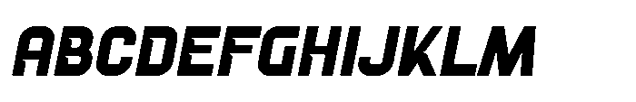 Kynetik Italic Font UPPERCASE