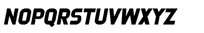 Kynetik Italic Font LOWERCASE
