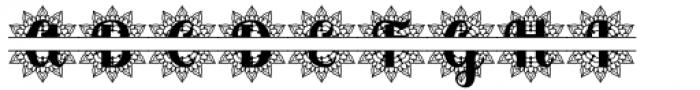 Kynthia Script Monogram Font UPPERCASE