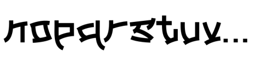 Kyoko Font LOWERCASE