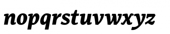 Kyotce Extra Bold Italic Font LOWERCASE