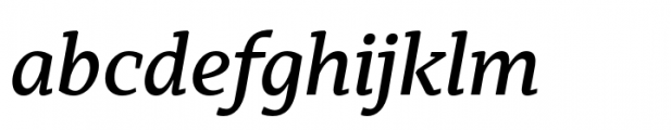 Kyotce Medium Italic Font LOWERCASE