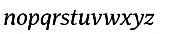 Kyotce Medium Italic Font LOWERCASE