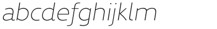 Kyrial Pro Display UltraLight Italic Font LOWERCASE