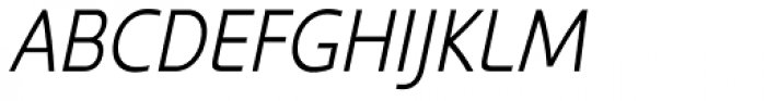 Kyrial Sans Pro Condensed Light Italic Font UPPERCASE
