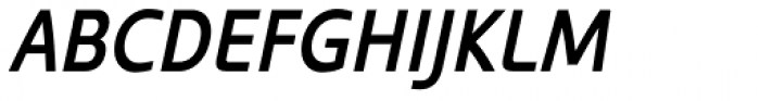 Kyrial Sans Pro Condensed SemiBold Italic Font UPPERCASE