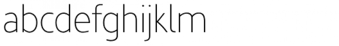 Kyrial Sans Pro Condensed UltraLight Font LOWERCASE