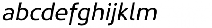 Kyrial Sans Pro Italic Font LOWERCASE