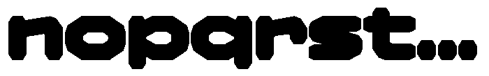 Kyzorin Black Font LOWERCASE
