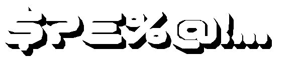 Kyzorin Bold Extrude Font OTHER CHARS