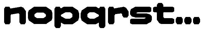Kyzorin Bold Font LOWERCASE