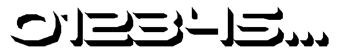 Kyzorin Extrude Font OTHER CHARS