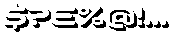 Kyzorin Extrude Font OTHER CHARS