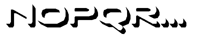 Kyzorin Extrude Font UPPERCASE