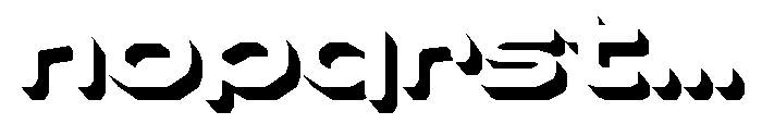 Kyzorin Extrude Font LOWERCASE