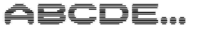 Kyzorin Hatch Font UPPERCASE